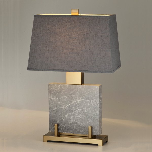 Настольная лампа Table lamp marble Grey Серый Настольная лампа Table lamp marble Grey Серый в Челябинске | Loft Concept