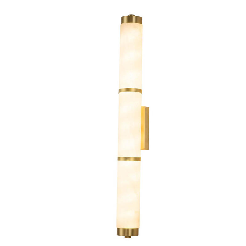 Бра Melba White Marble Wall Lamp Латунь Белый Бра Melba White Marble Wall Lamp Латунь Белый в Челябинске | Loft Concept