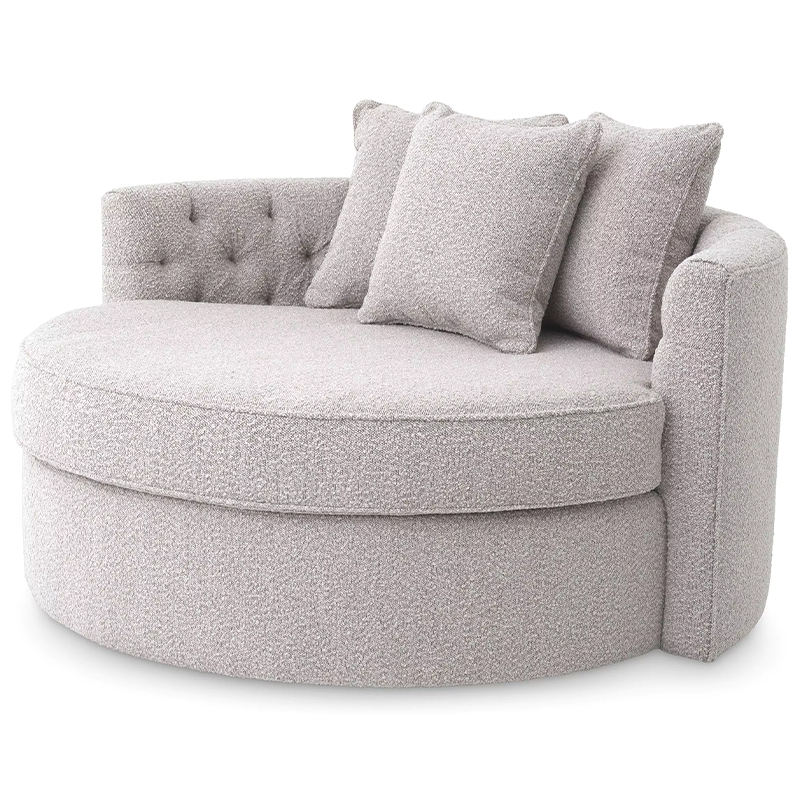 Диван Eichholtz Sofa Carlita Bouclé Grey Серый Диван Eichholtz Sofa Carlita Bouclé Grey Серый в Челябинске | Loft Concept