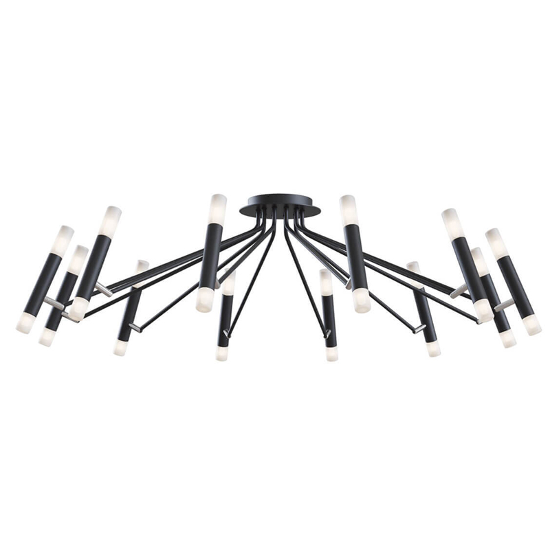 Потолочная люстра Arnaut Chandelier 24 Черный Потолочная люстра Arnaut Chandelier 24 Черный в Челябинске | Loft Concept