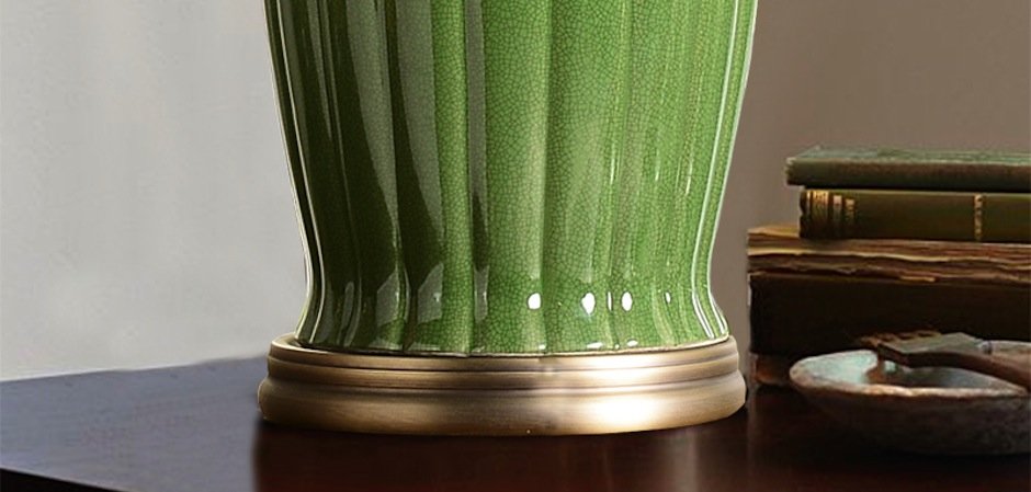 Настольная керамическая лампа Water Lily Настольная керамическая лампа Water Lily - Loft-Concept в Челябинске