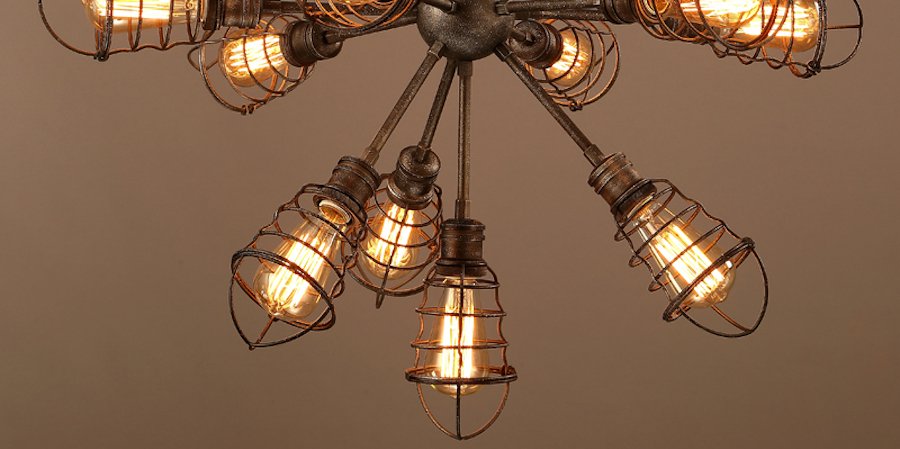 Люстра Loft Industrial Sputnik 13 Retro Люстра Loft Industrial Sputnik 13 Retro - Loft-Concept в Челябинске