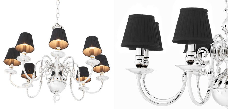 Люстра Eichholtz Chandelier Bourbon Nickel - Loft-Concept в Челябинске