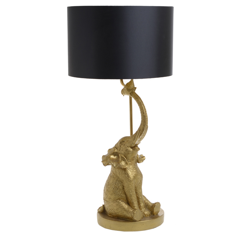 Настольная лампа Cheerful Elephant Table lamp Золотой Черный Настольная лампа Cheerful Elephant Table lamp Золотой Черный в Челябинске | Loft Concept