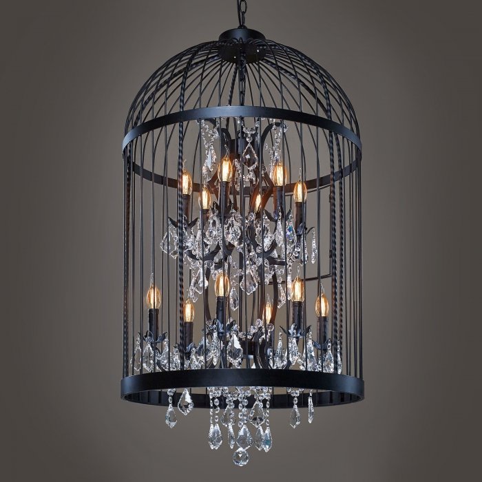 Люстра Steampunk Birdcage Chandelier 60 black Черный Люстра Steampunk Birdcage Chandelier 60 black Черный в Челябинске | Loft Concept
