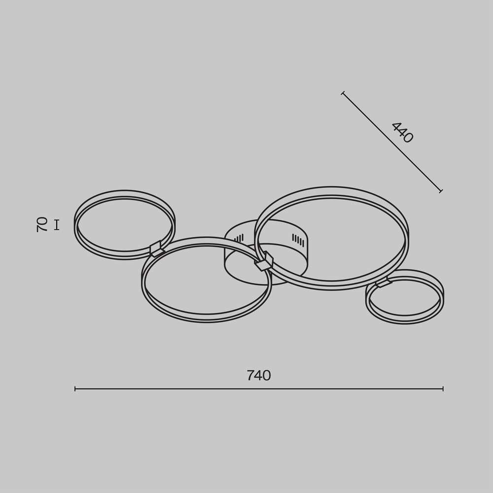 Потолочный светильник Olympia 3000-4000К 39Вт в Челябинске