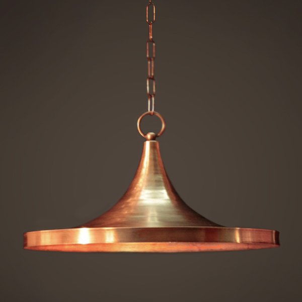 Подвесной светильник Copper Pendant Lamp Beat Light Wide Белый Медь Латунь Подвесной светильник Copper Pendant Lamp Beat Light Wide Белый Медь Латунь в Челябинске | Loft Concept