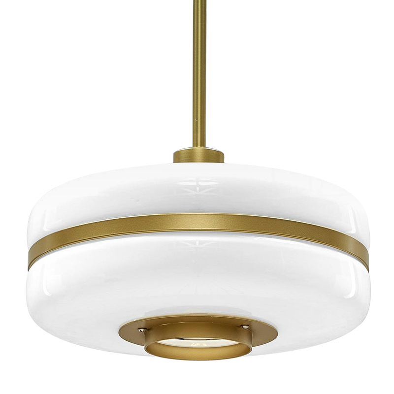 Подвесной светильник BERT FRANK Pendant Lamp Белый Белый Золотой Подвесной светильник BERT FRANK Pendant Lamp Белый Белый Золотой в Челябинске | Loft Concept