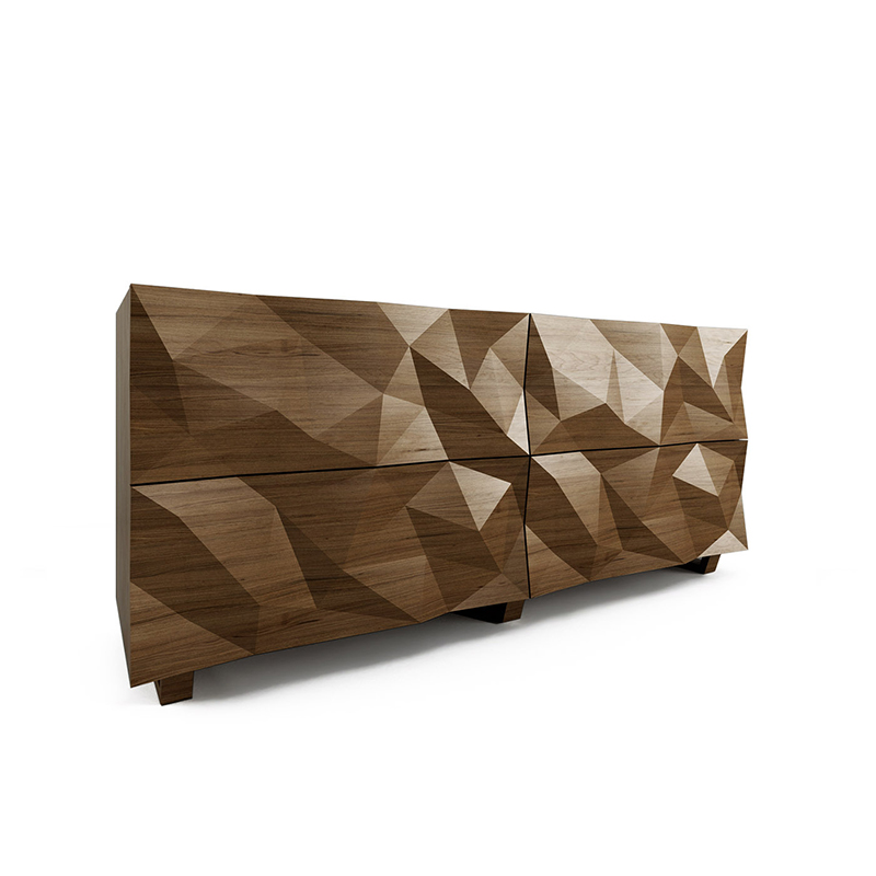 Комод с большими угловыми фигурами, 2 уровня Geometric Greece Комод с большими угловыми фигурами, 2 уровня Geometric Greece в Челябинске | Loft Concept
