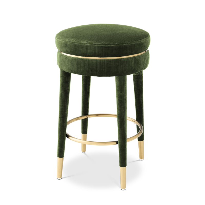 Полубарный стул Eichholtz Counter Stool Parisian green Зеленый Латунь Полубарный стул Eichholtz Counter Stool Parisian green Зеленый Латунь в Челябинске | Loft Concept