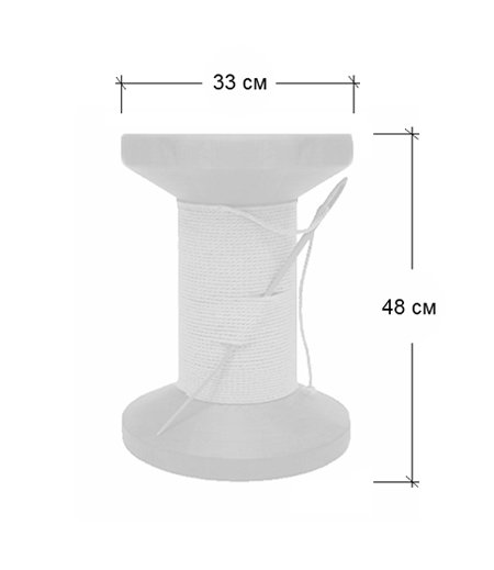 Дизайнерский табурет Thread Reel Wooden Stool в Челябинске