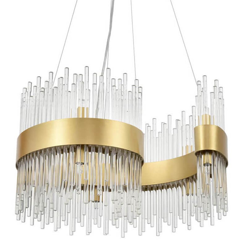 Люстра Nembus Chandelier 50 gold Прозрачный (Transparent) Золотой Люстра Nembus Chandelier 50 gold Прозрачный (Transparent) Золотой в Челябинске | Loft Concept