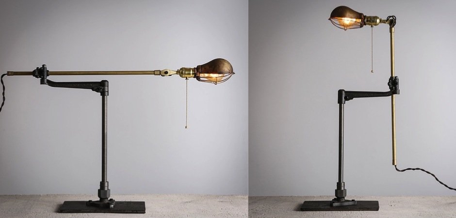 Настольный светильник Steampunk Extension Pole Table Настольный светильник Steampunk Extension Pole Table - Loft-Concept в Челябинске