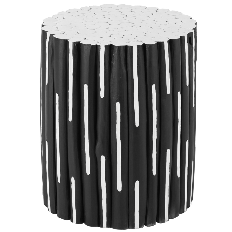 Приставной стол Table Licorice Sticks Black White Черно-белый Приставной стол Table Licorice Sticks Black White Черно-белый в Челябинске | Loft Concept