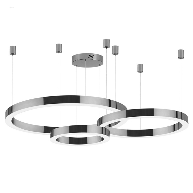 Люстра 3 Nickel Ring Horizontal Никель Люстра 3 Nickel Ring Horizontal Никель в Челябинске | Loft Concept