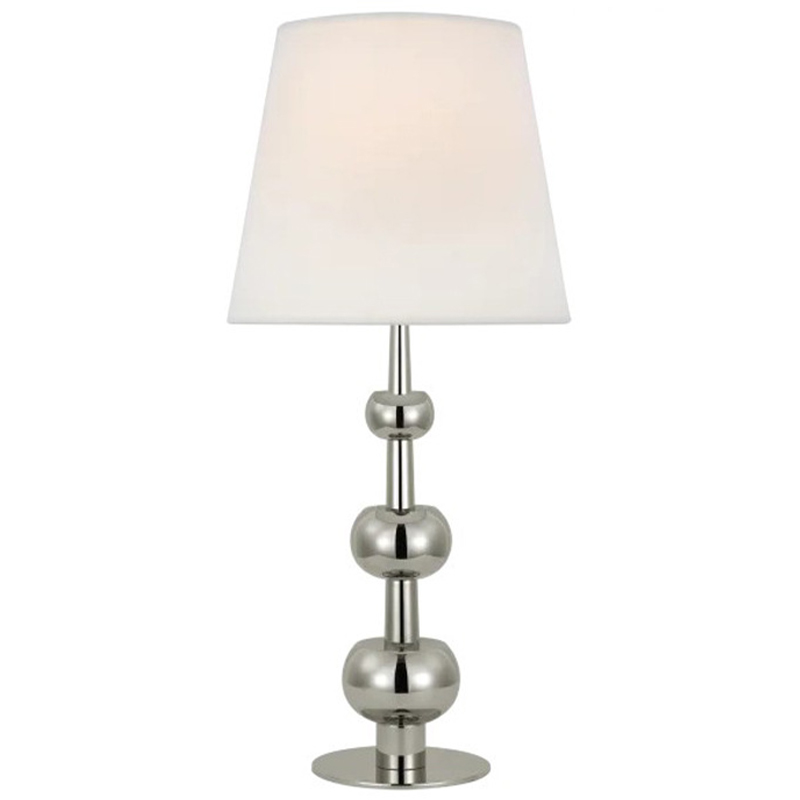 Настольная лампа Trevino Silver Table Lamp Белый Серебряный Настольная лампа Trevino Silver Table Lamp Белый Серебряный в Челябинске | Loft Concept