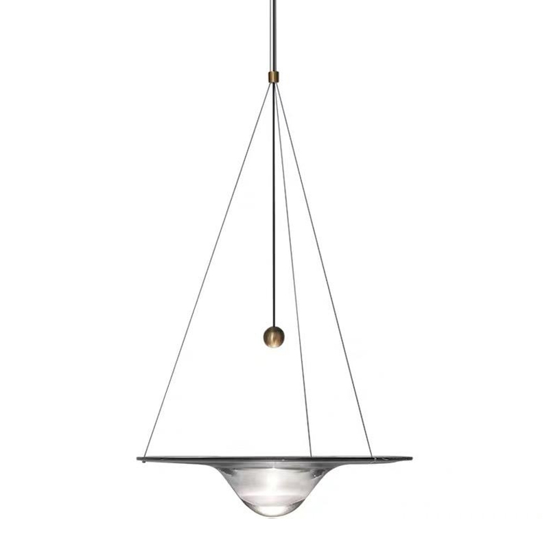 Hesitation Lamp Стеклянный подвесной светильник, имитирующий каплю воды Прозрачное Стекло Латунь Hesitation Lamp Стеклянный подвесной светильник, имитирующий каплю воды Прозрачное Стекло Латунь в Челябинске | Loft Concept