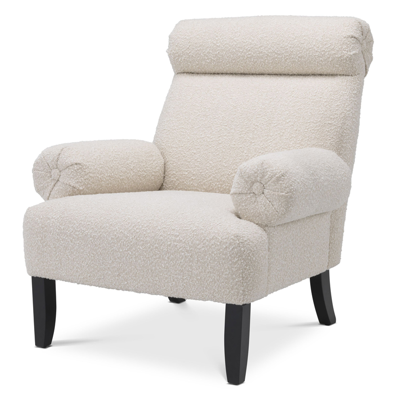 Кресло Eichholtz Chair Didier Кремовый Черный Кресло Eichholtz Chair Didier Кремовый Черный в Челябинске | Loft Concept