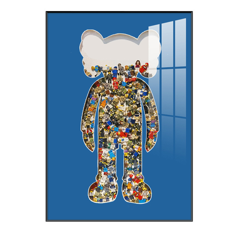 Постер Bearbrick Blue Мульти в Челябинске | Loft Concept 