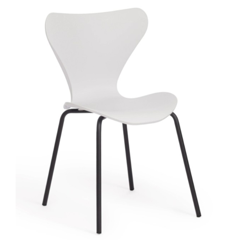 Стул Julissa White Chair Белый Черный Стул Julissa White Chair Белый Черный в Челябинске | Loft Concept