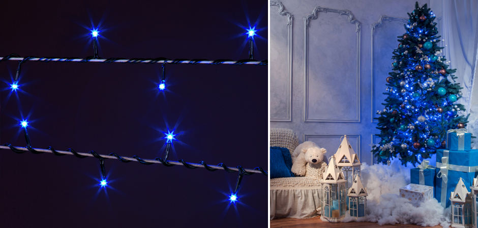 Интерьерная Гирлянда Синие диоды - Loft-Concept в Челябинске