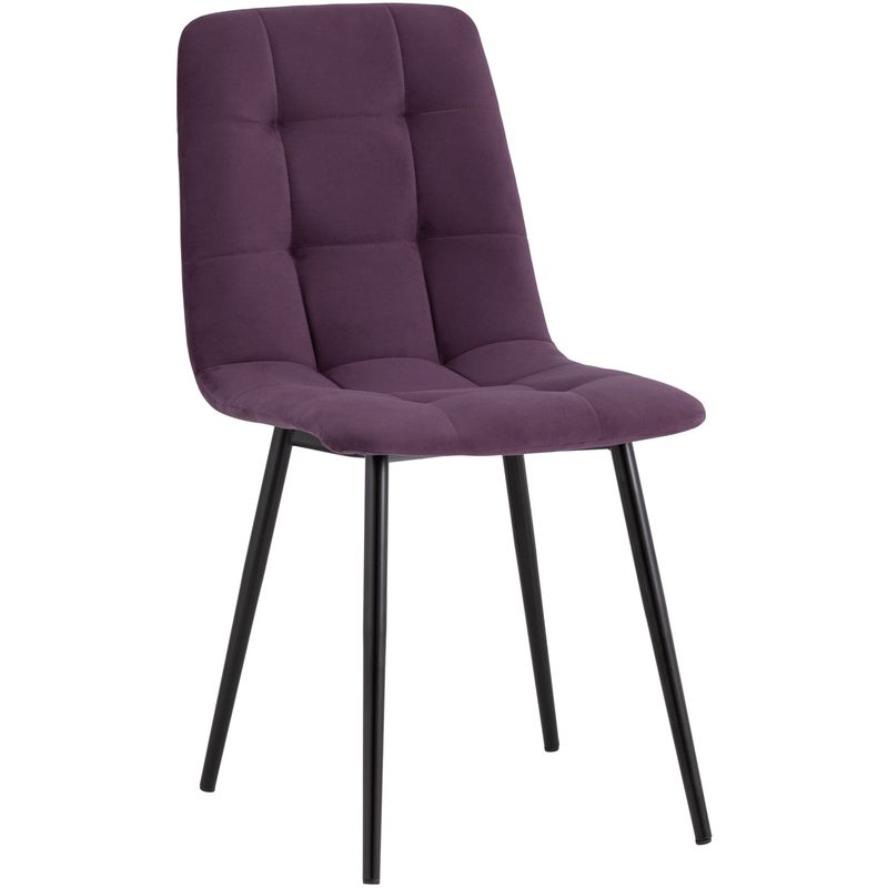 Стул NANCY S-2 Chair Пыльно-Фиолетовый Велюр Пурпурно-фиолетовый Черный Стул NANCY S-2 Chair Пыльно-Фиолетовый Велюр Пурпурно-фиолетовый Черный в Челябинске | Loft Concept