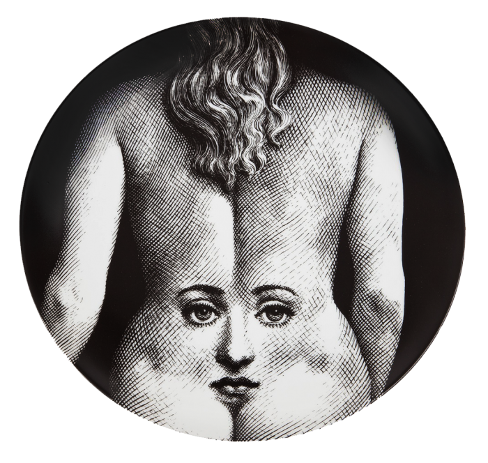 Декоративная тарелка Fornasetti 003 Черный Декоративная тарелка Fornasetti 003 Черный в Челябинске | Loft Concept