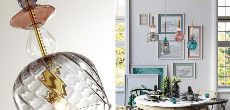 Подвесной Geometry Glass Коричневый Подвесной Geometry Glass Коричневый - Loft-Concept в Челябинске