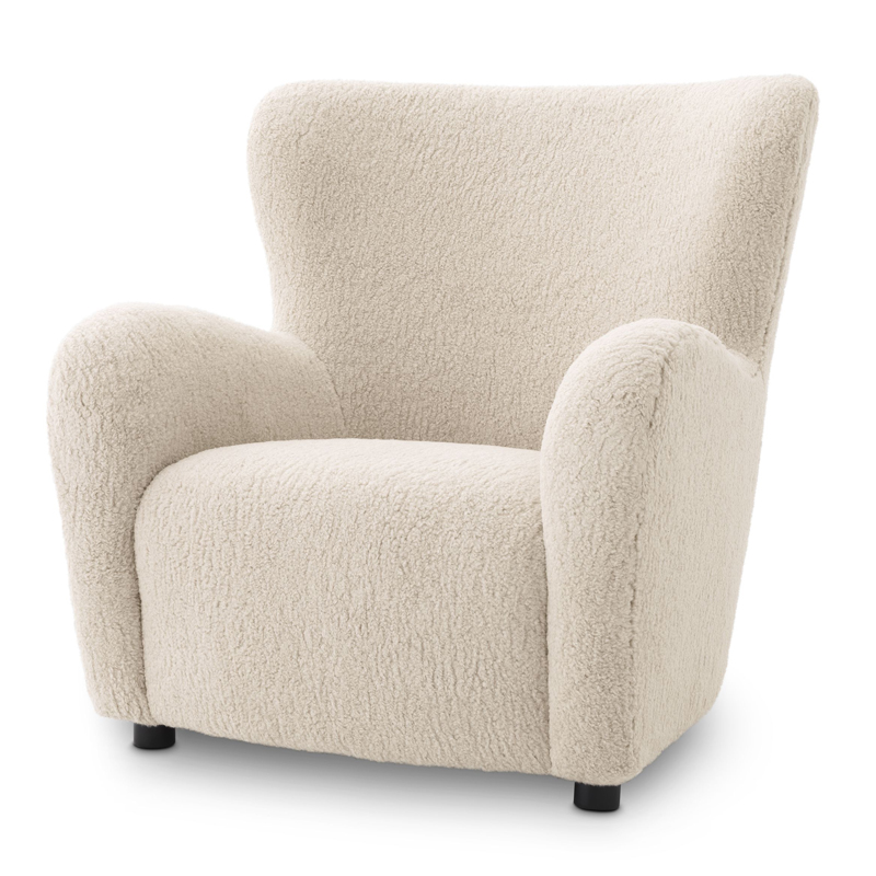 Кресло Eichholtz Chair Svante L Кремовый Черный Кресло Eichholtz Chair Svante L Кремовый Черный в Челябинске | Loft Concept