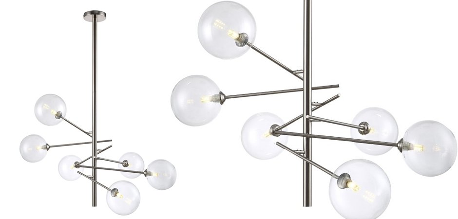 Люстра Gallotti & Radice Straight Nickel 6 Люстра Gallotti & Radice Straight Nickel 6 - Loft-Concept в Челябинске