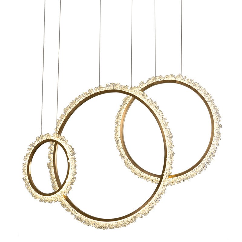 Люстра Prometheus Ring Золотой в Челябинске | Loft Concept 