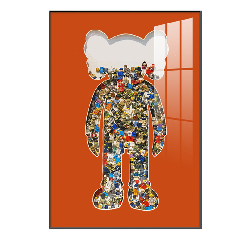 Постер Bearbrick Red Мульти Постер Bearbrick Red Мульти в Челябинске | Loft Concept