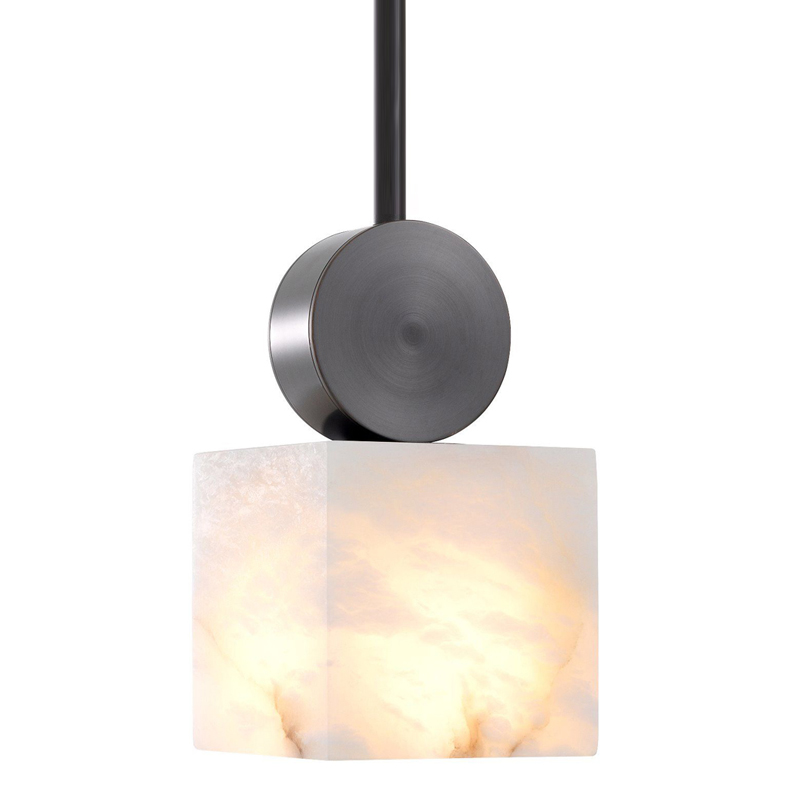 Подвесной светильник Eichholtz Pendant Etruscan Square Bronze Темная бронза Белый Подвесной светильник Eichholtz Pendant Etruscan Square Bronze Темная бронза Белый в Челябинске | Loft Concept