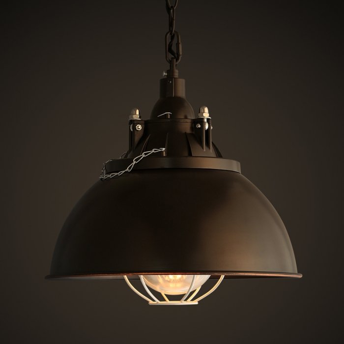 Светильник Loft Industrial Metal Cage Вreamboat Черный Светильник Loft Industrial Metal Cage Вreamboat Черный в Челябинске | Loft Concept