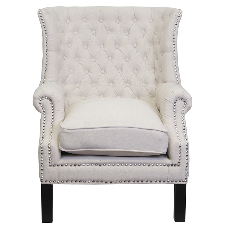 Кресло Charlie Armchair beige flax Светло-бежевый Кресло Charlie Armchair beige flax Светло-бежевый в Челябинске | Loft Concept
