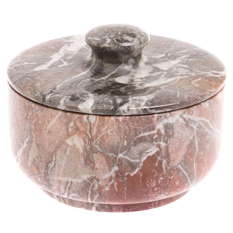 Сахарница из натурального камня Креноид Stone Sugar Bowls Розовый Серый Сахарница из натурального камня Креноид Stone Sugar Bowls Розовый Серый в Челябинске | Loft Concept