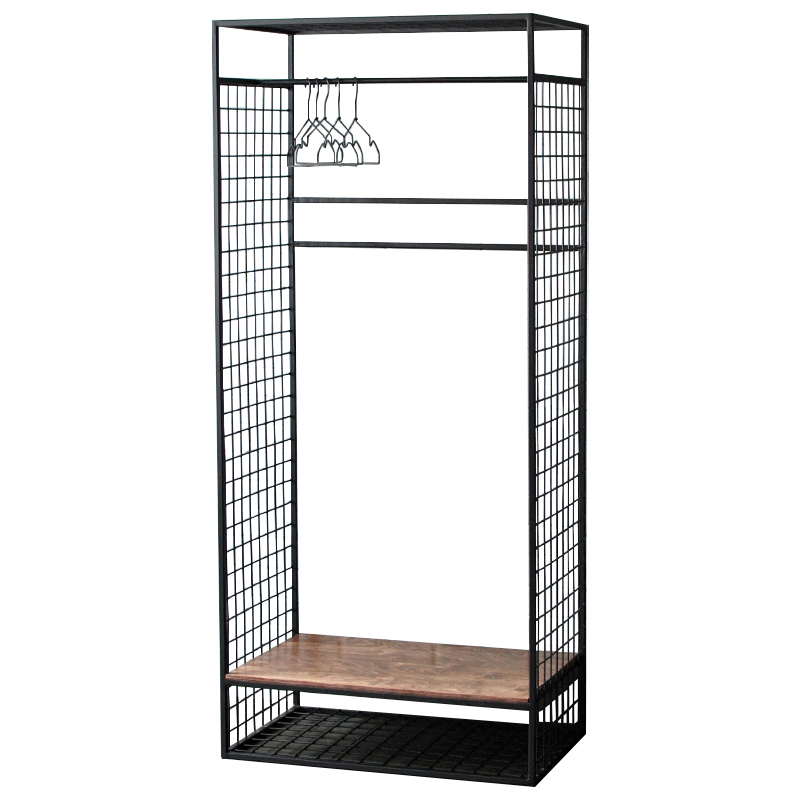 Рейл Caelan Industrial Metal Rust Clothes Rail Черный Коричневый Рейл Caelan Industrial Metal Rust Clothes Rail Черный Коричневый в Челябинске | Loft Concept