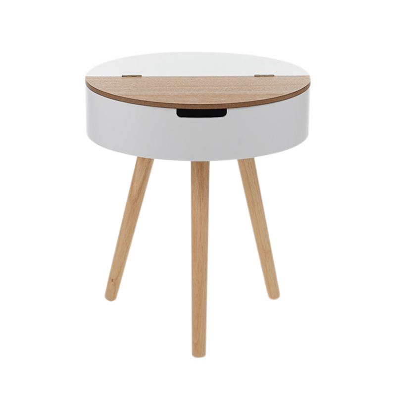 Тумбочка Stockholm White & Beige Bamboo Белый Бежевый Тумбочка Stockholm White & Beige Bamboo Белый Бежевый в Челябинске | Loft Concept