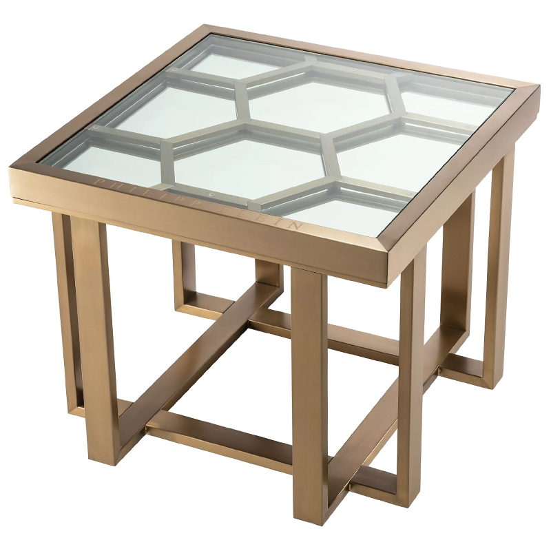 Приставной стол Philipp Plein Side Table Skeleton Золотой Прозрачное Стекло Зеркало Приставной стол Philipp Plein Side Table Skeleton Золотой Прозрачное Стекло Зеркало в Челябинске | Loft Concept