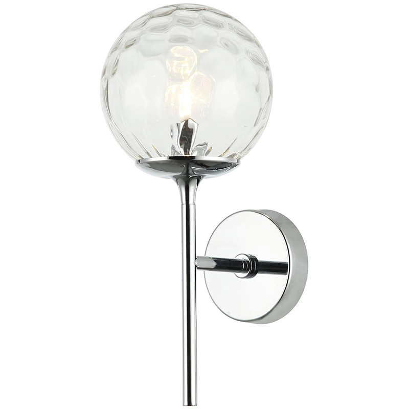 Бра Hartley Wall Lamp Хром Прозрачный Бра Hartley Wall Lamp Хром Прозрачный в Челябинске | Loft Concept