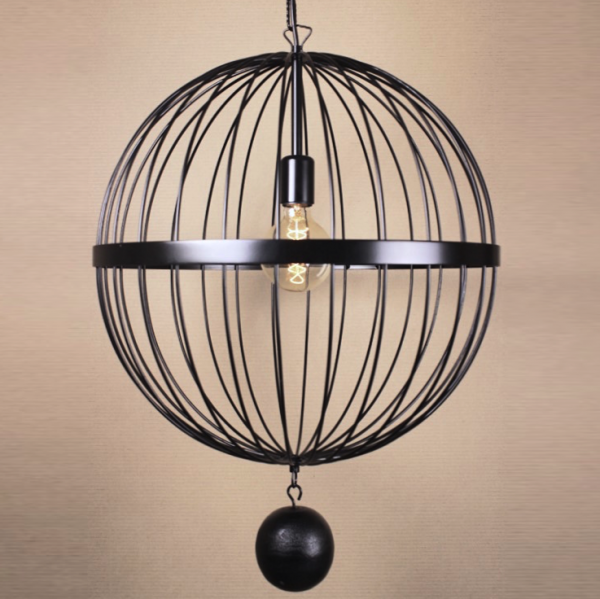 Подвесной светильник Wire Cage Pendant Spher Black Черный Подвесной светильник Wire Cage Pendant Spher Black Черный в Челябинске | Loft Concept