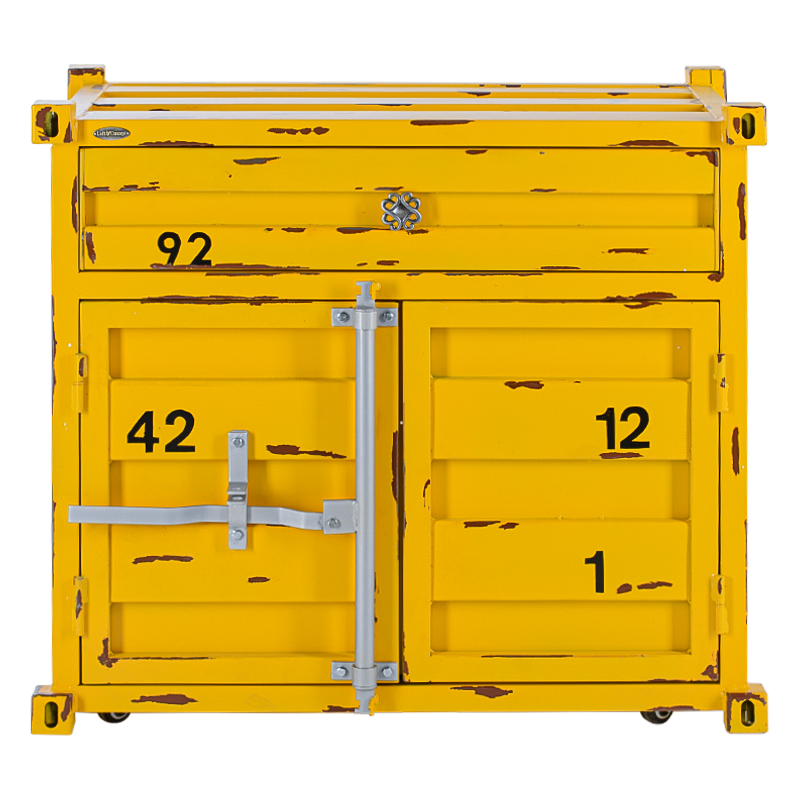 Комод Морской контейнер Sea Container Two doors and one drawer Желтый Красный Синий Голубой Оранжевый Серый Черный Белый Зеленый Комод Морской контейнер Sea Container Two doors and one drawer Желтый Красный Синий Голубой Оранжевый Серый Черный Белый Зеленый в Челябинске | Loft Concept