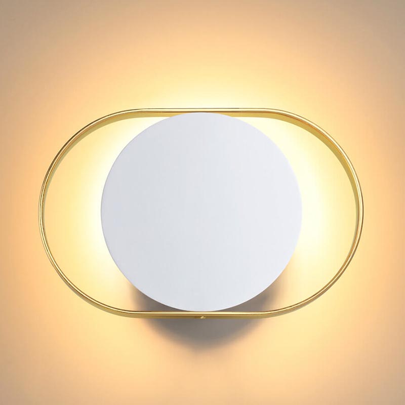 Бра Globo Ocular Sconce Oval White Золотой Белый Бра Globo Ocular Sconce Oval White Золотой Белый в Челябинске | Loft Concept