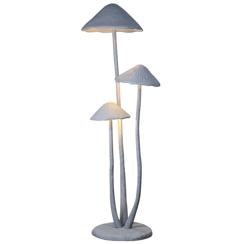 Торшер в виде грибов Floor lamp three mushrooms Серый Торшер в виде грибов Floor lamp three mushrooms Серый в Челябинске | Loft Concept