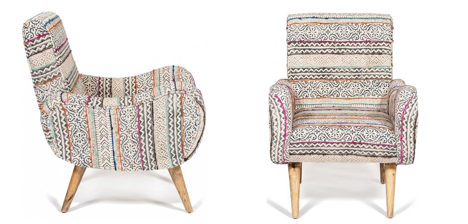 Кресло KELIM Pattern Brown Chair Кресло KELIM Pattern Brown Chair - Loft-Concept в Челябинске