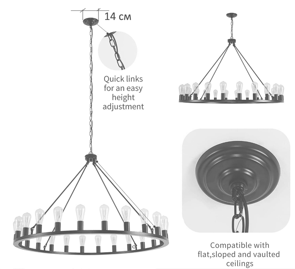 Люстра Camino Round Chandelier 18 Restoration Hardware  в Челябинске