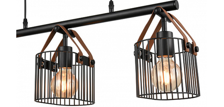 Люстра Cage Wire Color Linear black Люстра Cage Wire Color Linear black - Loft-Concept в Челябинске