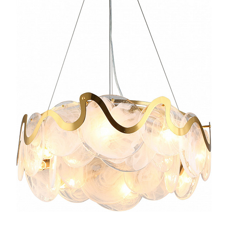 Круглая люстра Daren Lighting Белый Золотой Круглая люстра Daren Lighting Белый Золотой в Челябинске | Loft Concept