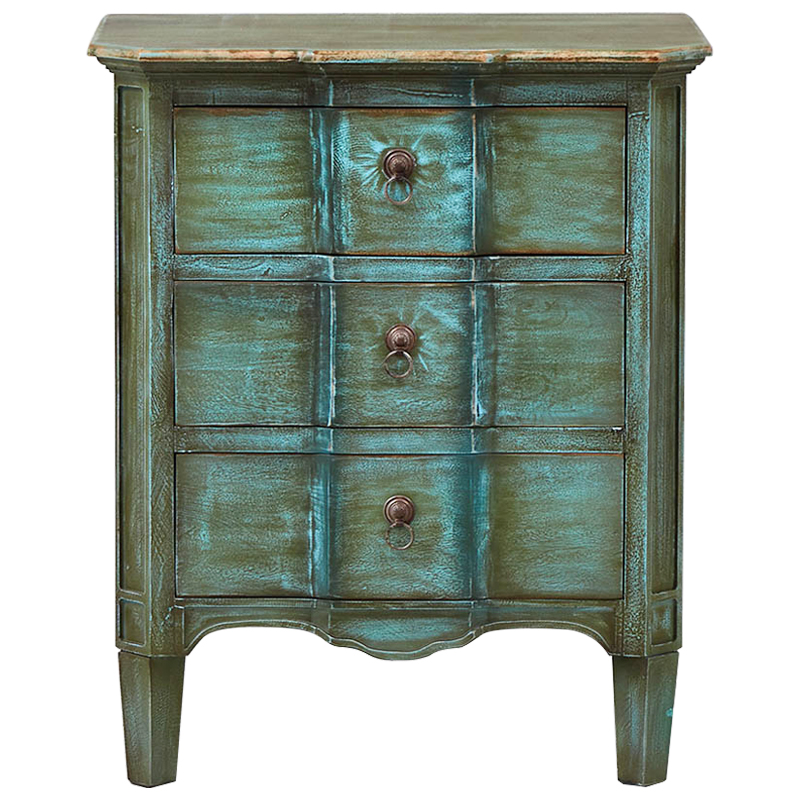 Комод прованс Lachlan Provence Chest of Drawers Зеленый Бирюзовый Комод прованс Lachlan Provence Chest of Drawers Зеленый Бирюзовый в Челябинске | Loft Concept
