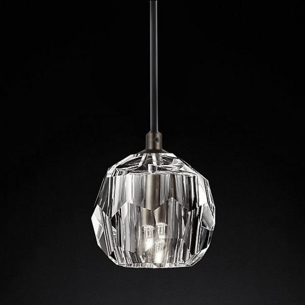 Подвесной светильник Boule De Cristal Single Rod Pendant Chrome Хром Подвесной светильник Boule De Cristal Single Rod Pendant Chrome Хром в Челябинске | Loft Concept